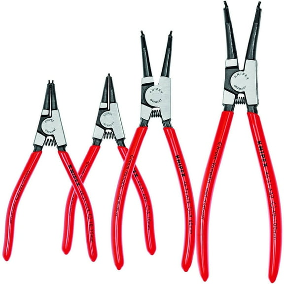 Knipex 45 Degree External Angled Snap Ring Pliers Set, 4 Piece