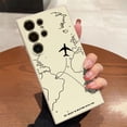 thumbnail image 1 of Funda de teléfono Desian de ruta de avión para Samsung Galaxy S25 S24 S23 S22 S21 S20 S10 Note 20 10 Lite Ultra Plus FE 4G 5G, 1 of 5