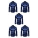 thumbnail image 1 of Sonducket Camisa transpirable para hombre Satén con mangas largas - Trabajo Boda o hogar Camisa para hombre Manga larga formal Azul marino Type2 NO2, 1 of 3