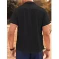 thumbnail image 4 of Camisa De Manga Corta De Playa Guayabera Cubana Para Hombre, 4 of 8