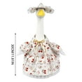 thumbnail image 2 of geerera Spring Porch Goose Outfit for 23" Cement or Plastic Goose, Floral Skirt Lawn Goose Clothes for Outdoor Patio Yard Lawn Art Decoration, 2 of 6
