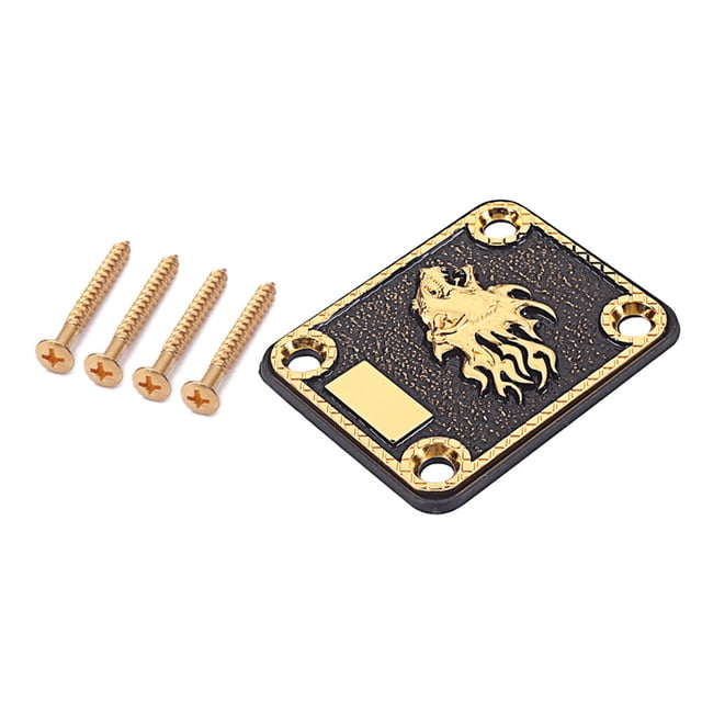 WRITWAA 1 Set Electric Guitar Replacement Neckplate Zinc Alloy For Improving Neck Stability And Protection