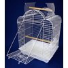 YML Group 1904WHT 1904 3/4" Bar Spacing Open Dome Top Small Parrot Bird Cage - 20"x16" In White