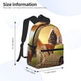 thumbnail image 2 of Fotbe Country Farm Morning Rooster Mochila Ligera Casual para Laptop para Hombres y Mujeres, Mochila Impermeable de Uso Diario, Mochila para Universidad, 2 of 5