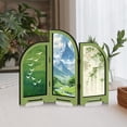 thumbnail image 2 of zhangmingg Elegant Acrylic Folding Screen Desktop Ornament Decorative Partition for Home and Display, 2 of 6