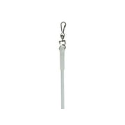 GMA Group 30 Inch White Metal Drapery Baton Curtain Wand Pull Rod with Durable Stainless Steel Swivel Snap Hook, Grip and Ergonomic Handle (1 Piece)
