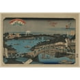 thumbnail image 3 of Keisai Eisen 14x11 Black Modern Framed Museum Art Print Titled - Ryogokubashi No Sekisho (1844), 3 of 5
