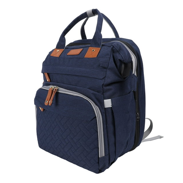 Sac à Couches Pliable Multifonction Sac à Dos à Couches pour Bébé avec Port de Chargement USB pour Voyage
