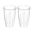 thumbnail image 1 of SKISUNO 2Pcs Transparent Blender Cups Replacement with Graduated Scale for Smoothie and Juice Blending, 1 of 8