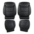 thumbnail image 2 of Driver/Passenger Side Seat Cover Microfiber Leather Black Perforated Fits Heated Power Seats Fits for Chevrolet Silverado 1500 2015-2019, 2 of 10