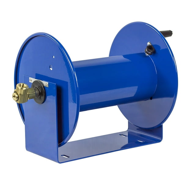 Coxreels 100 Series Compact Hand Crank Lightweight Water and Air Hose Reel,  Blue 