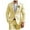 Yellow, variant on toraway Men Suit Jacket Regular Fit Autumn Men's Business Casual Single Fashion One Button Suit Solid Color Coat L
