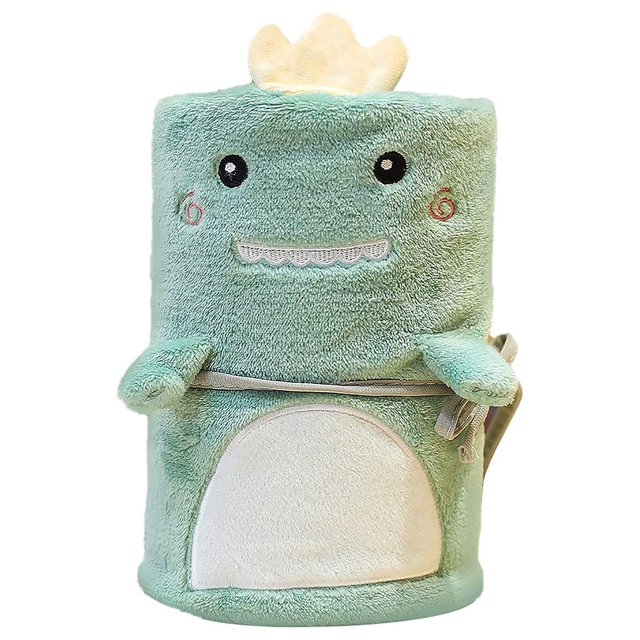 Toystoory Manta de franela de animales de dibujos animados, sofá de 2 lados, alfombra para siesta de dormitorio para niños y adultos, viajes al aire Decoración del hogar dinosaurio Toystoory HA002475-01