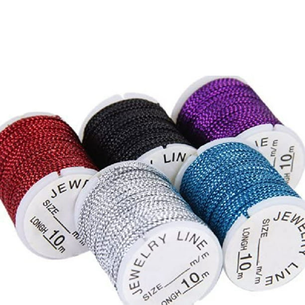 Alyvisun 1mm x 100m Fil pour Bracelet Perle, Fil Elastique pour Bracelet  Convient pour Fabrication de Bijoux DIY, Bracelets, Colliers, Artisanat,  Ornements (Coloré) : : Mode