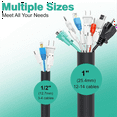 thumbnail image 2 of Dog and Cat Cord Protector 10ft ,Cable Sleeve for Easy Cord Management, Protects Cables From Pets Chewing 1/2inch By PULMCheerger, 2 of 7