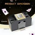 thumbnail image 4 of WIGACH 4 Deck Automatic Card Shuffler for UNO, Texas Hold'em, Poker, Home Card Games, Blackjack, Battery Operated Electric Poker Shuffling Machine, 4 of 7