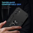 thumbnail image 7 of Cutyskin for Samsung Galaxy A34 5G Case, Ring Holder with Camera Lens Protection & Kickstand Military Grade Drop Tested Shockproof Heavy Duty Protective Magnetic Phone Case, Black, 7 of 7