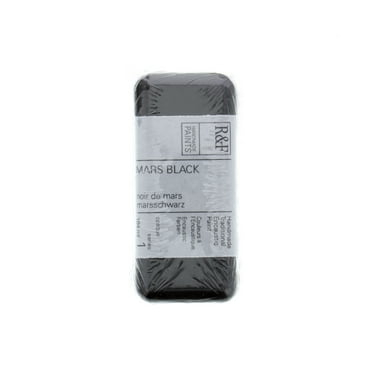 R&F Handmade Paints Encaustic Paint Cake, 104ml, Mars Black