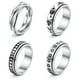 thumbnail image 1 of Juego De 4 Anillos Giratorios Vintage Para Mujeres Y Hombres, Anillos Giratorios De Acero Inoxidable, Anillos De Banda Para La Ansiedad Advancent AP007235-06, 1 of 6