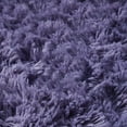 thumbnail image 6 of FUDAKUNA Soft Fluffy Area Rug Rectangular 32" x 63" Gray Purple Shaggy Non Slip Backing Plush Carpet, 6 of 7