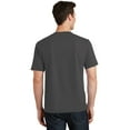 thumbnail image 2 of Port & Co Adult Male Men Plain Short Sleeves T-Shirt Charcoal Medium, 2 of 6
