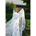thumbnail image 4 of Stunning Blue 3D Floral Outdoor Wedding Veil with Comb - Long Cathedral Tulle Bridal Accessory, 4 of 6