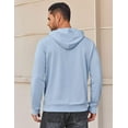 thumbnail image 3 of Sleepdown Men’s Pull Over Hoodie, Midweight Fleece Hoodies for Men, Hooded Sweatshirt for Men – Ice Blue, Large, 3 of 4