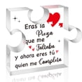 thumbnail image 1 of Placa acrílica con forma de rompecabezas Yopyame, regalo romántico, 15 x 13 x 1 cm, 1 of 6