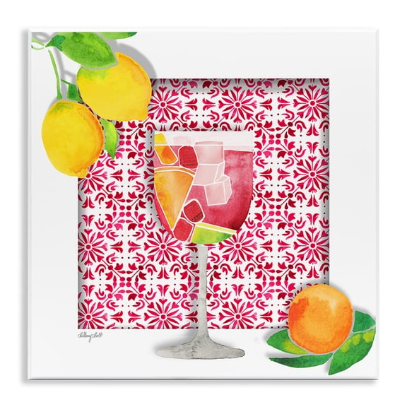 Stupell Industries Fruity Sangria Drink Food & Beverage Painting Unframed Art Print Wall Art, 12 x 12