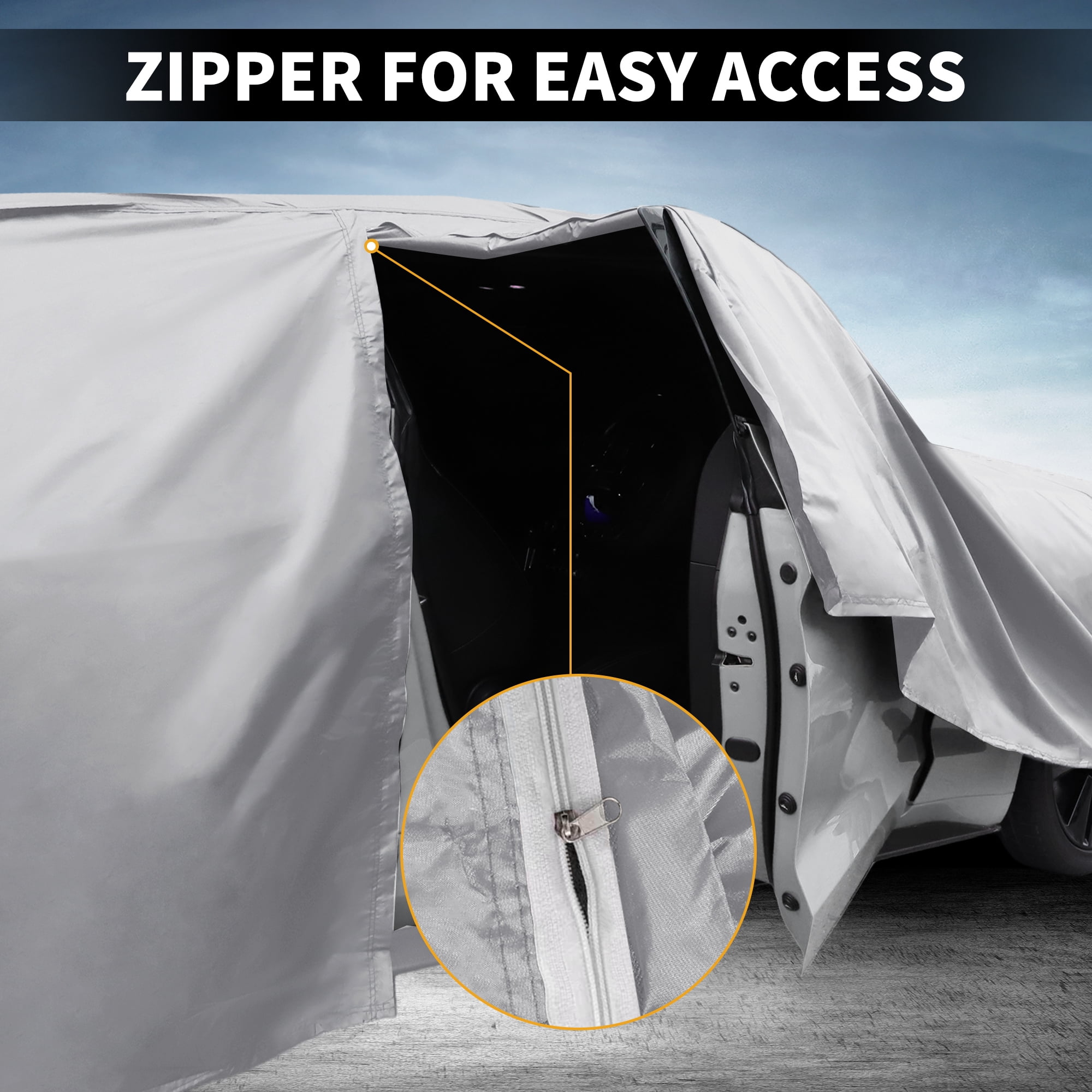 Unique Bargains Car Cover for Honda StepWGN Aluminum Film Cotton