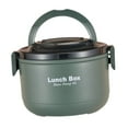 thumbnail image 2 of Lonchera, contenedor para ensalada, lonchera térmica para el trabajo y la cocina. Verde 1 capa, 2 of 9