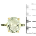 thumbnail image 2 of Everly Women's Quartz and Peridot Amethyst Yellow Gold Plated Ring, 2 of 7