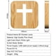 thumbnail image 4 of Lámpara de noche 3D LED USB de madera tallada para niños, lámpara de mesa decorativa de 2,5 W, con forma de cruz., 4 of 5