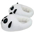 thumbnail image 3 of Cute Panda Slippers Plush Cotton Cute Funny Soft Warm Comfortable Indoor Bedroom Shoe For Big Kids & Women With Footpads, 3 of 3