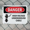 thumbnail image 5 of (2 Pack) High Voltage Underground Cable OSHA Danger Sign 14 Inch X 10 Inch Indoor / Outdoor Rust-Free Aluminum Metal Signs for Workplace, Workshop, and Construction Site, Made in the, 5 of 8