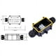 thumbnail image 2 of Caja de conexiones para exterior IP68 Caja de conexiones para conectores de cables eléctricos a prueba de agua Caja de conectores de 2 vías para cable Ø 5 a 9 mm, negro, una pieza, 2 of 5