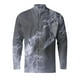 thumbnail image 2 of Camisas Para Hombre Manga Larga De AlgodóN Camiseta de manga larga con estampado 3D digital y cuello con botones sueltos para hombre junto al mar para ocio (Grey, XL), 2 of 4