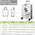 thumbnail image 4 of Stretch Luggage Cover L(25-28in)– Elastic Travel Suitcase Protector with Handle Openings & Bottom Closure, Washable Polyester Spandex Suitcases Cover, Floral Flowers Print, 4 of 5