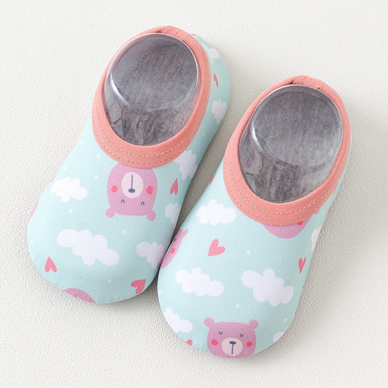 Boy Girl Socks Anti Slip Animal Cartoon Shoes Slippers 3-12 months Baby UK 