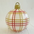 thumbnail image 3 of Bola inflable navideña de 60 cm, bola decorada de PVC, bolas gigantes grandes, bolas de juguete para decorar árboles de Navidad, bola sin adorno de luz, 3 of 5