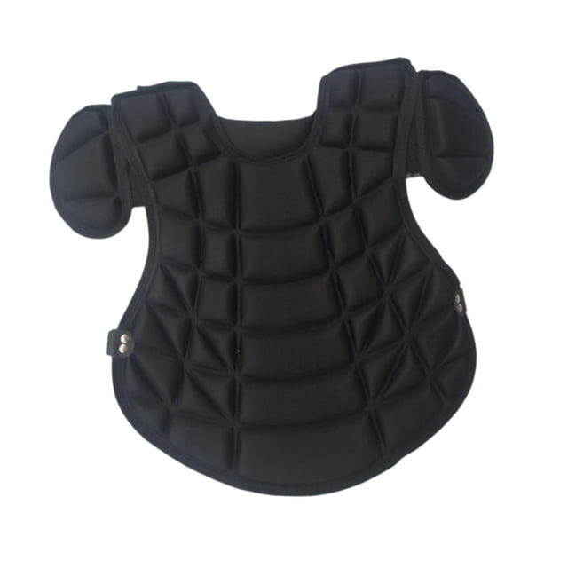 Wweixi Catcher Chest Protector Softball Outdoors Team Sports Chest Guard Adjustable Black for Adults
