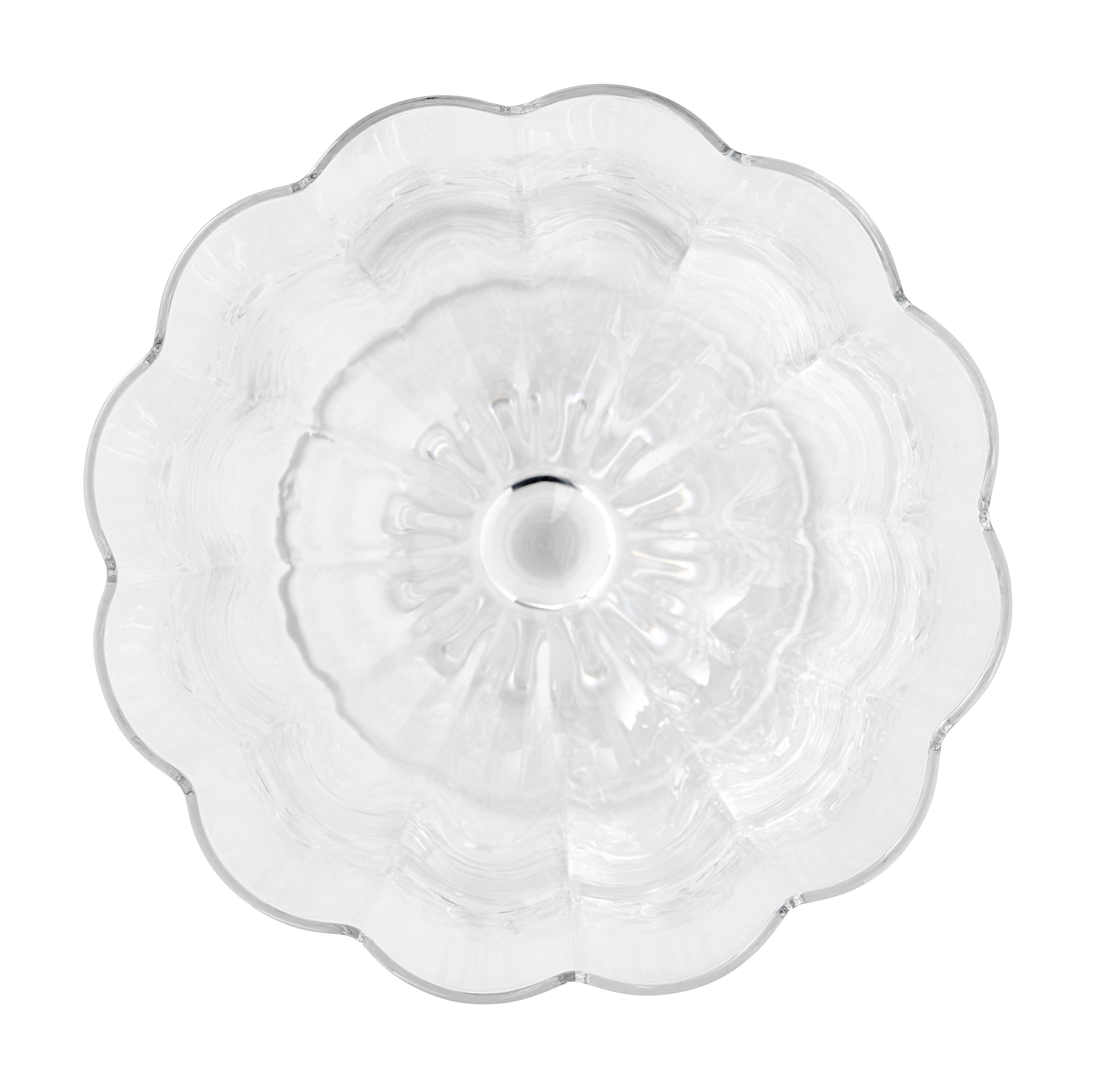 The Pioneer Woman Colette 15-Ounce Scalloped Red Wine Glasses, Clear, Set of 4