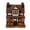 Brown, variant on HAHUT Vintage Light-Up Pumpkins Cottage, Hand-Painted Pumpkin LED House Decor for Autumn Thanksgiving Halloween Tabletop Mantel Shelf Display (Orange)