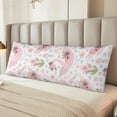 thumbnail image 2 of Rateoe Long Body Pillow Cover, 20x54 Inches Body Pillow Cases, Soft Brushed Microfiber Zipper Design, Swan And Flowers -Pillows Not Included, 2 of 7