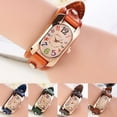 thumbnail image 2 of UDIYO Women Fashion Casual Faux Leather Strap Oblong Case Quartz Wrist Watch, 2 of 7