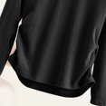 thumbnail image 6 of SEAOPEN Women's Basic Long Sleeve V Neck T-Shirt Casual Solid Slim Cotton Top Sale Black,XL, 6 of 6