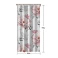 thumbnail image 5 of Pioneer Flower Floral Print Pattern Shower Curtain 36"x72" ,Bathroom Decorative Shower Curtains Set with 12 Hooks,Modern Waterproof Washable Shower Curtain, 5 of 6