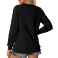 thumbnail image 5 of UTSJKR Christian Sweatshirts for Women, Religious Faith Crewneck Long Sleeve Shirts Ladies Tops Pullover Graphic Sweaters Black XL, 5 of 8