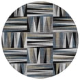 thumbnail image 2 of Addison Rugs Chantille Indoor/Outdoor Transitional Squares Black Washable Round Rug, 8' x 8', 2 of 6
