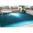 thumbnail image 4 of Sun Rays Underwater Rugs, Blue Rugs, Coastal Rug, View Rug, Pattern Rug, Dining Room Rug, Custom Rug, Bathroom Rug, Wall Hanging Rug, 3.3'x5' - 100x150 cm, 4 of 5